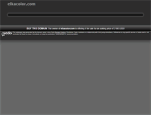 Tablet Screenshot of elkacolor.com